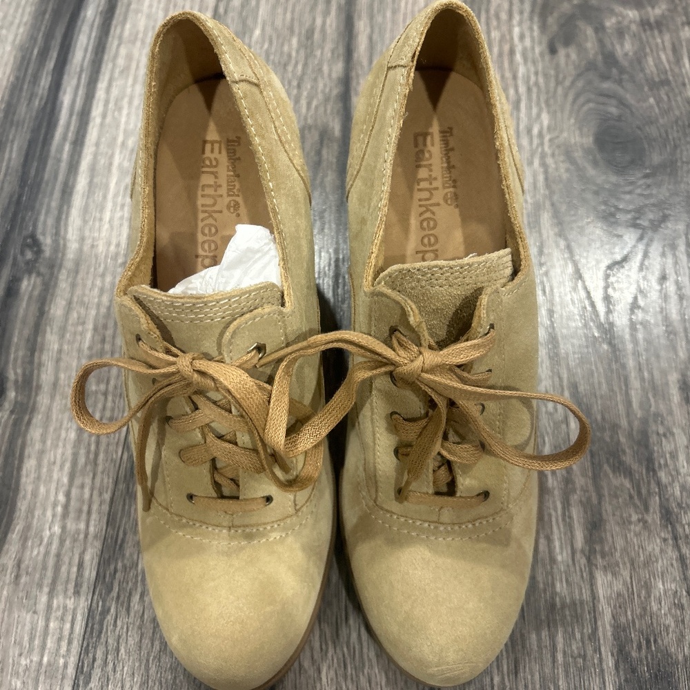 Timberland shoe boot with real wood heel